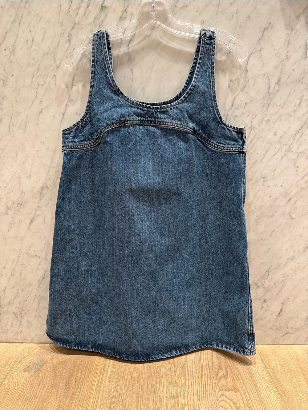 FRAME Micro Flare Denim Dress